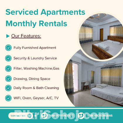 2 Room Furnished Studio Apartment RENT in Bashundhara R/A